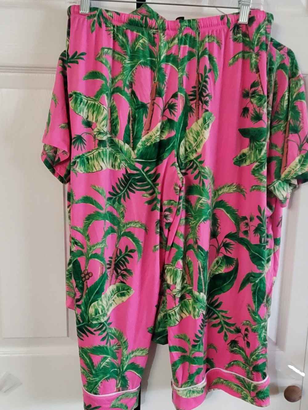 Room Service Med 2 Piece Pj Set Tropical Lightweight - Picture 11 of 11